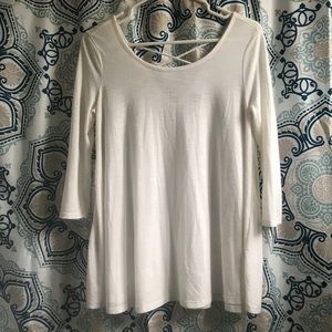 Flowy 3/4 White shirt